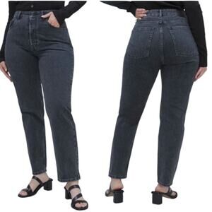 EVERLANE Jean Womans 30 The curvy '90s Cheeky  Jean Ankle Straight High Black